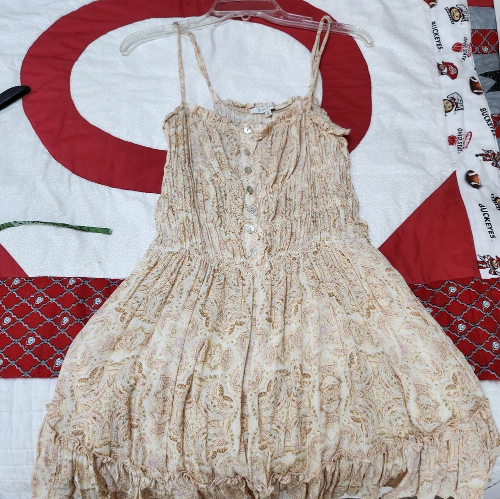 Elegant Cream Paisley Dress